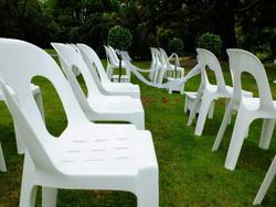 Chairs - white plastic